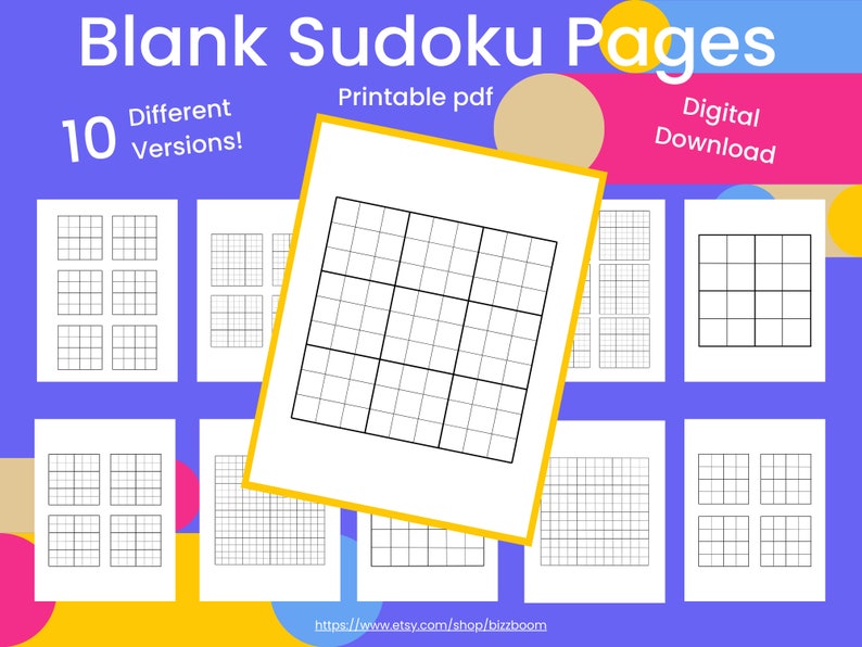 Blank Sudoku Pages Printable Sudoku - Il 794xN.5083832705 E47e 