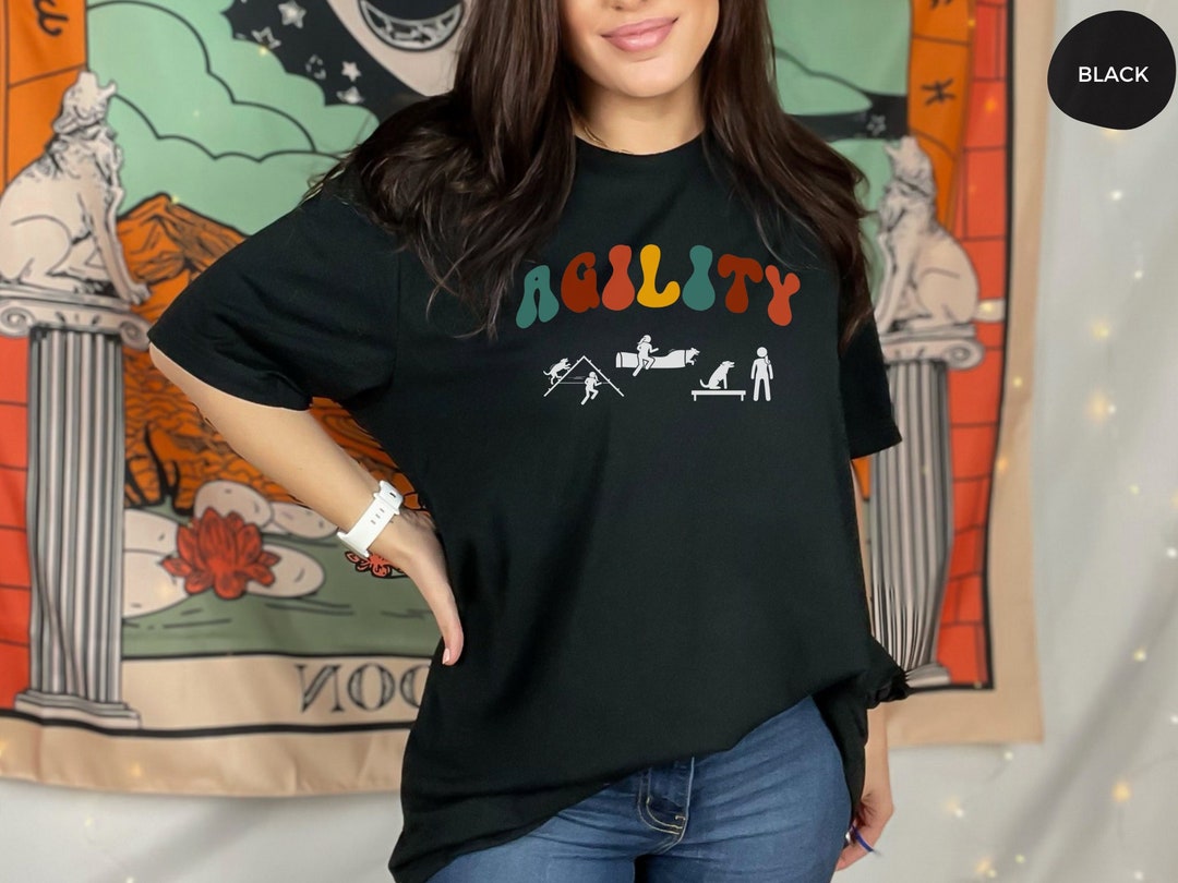 Retro Dog Agility Shirt Unisex Shirt Dog Agility Obstacles Etsy