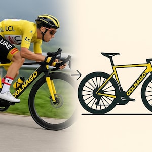 Bicycle Poster – Personalized Road Bike Illustration | Gift for Cyclists & Cycling Fans