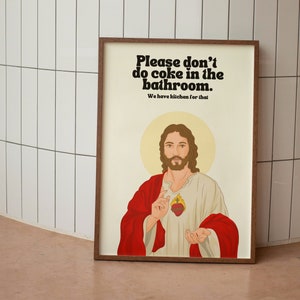 Please DON&#39;T DO COKE in the kitchen poster