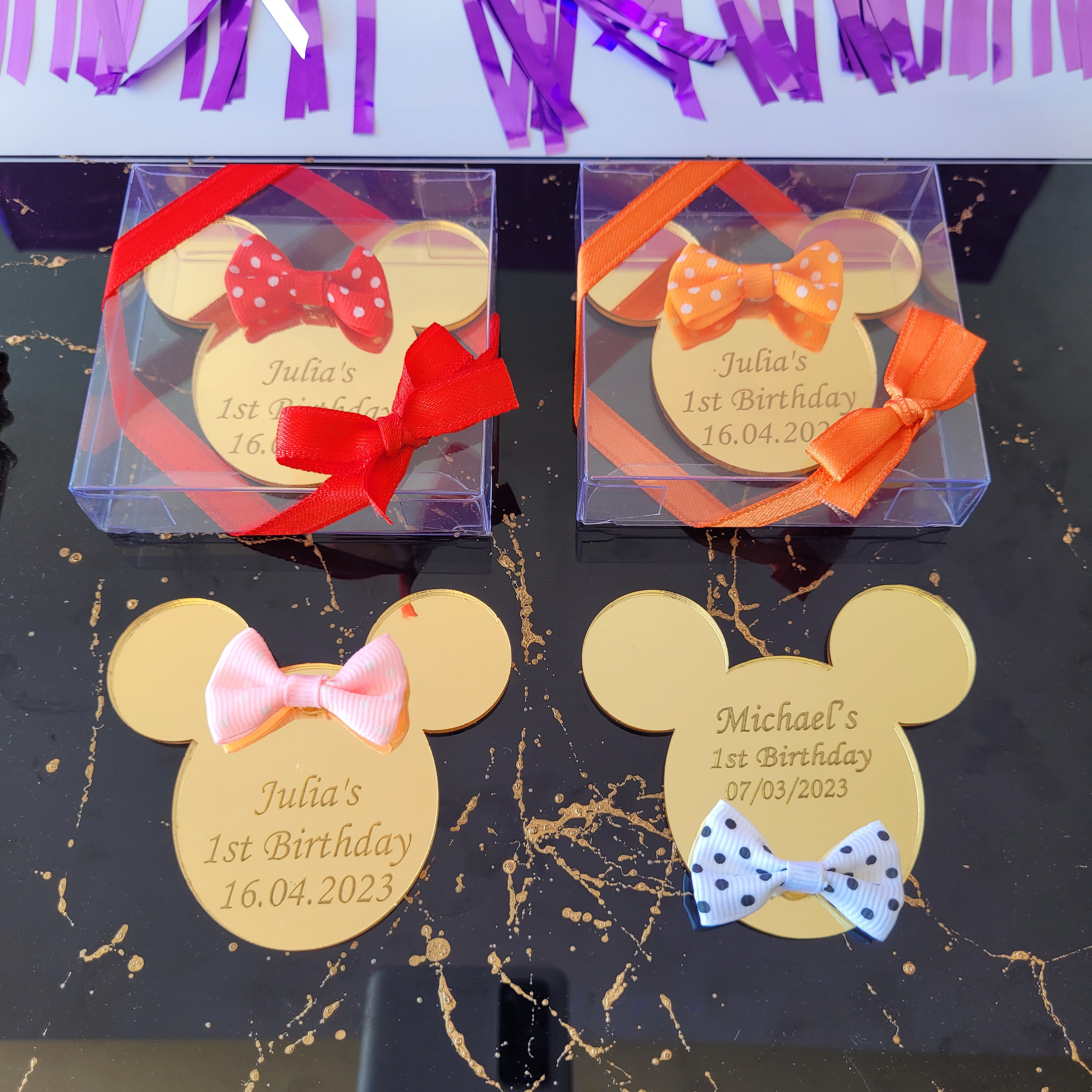Minnie Mouse Ears Party Favors, Personalized Birthday Favors, Mickey