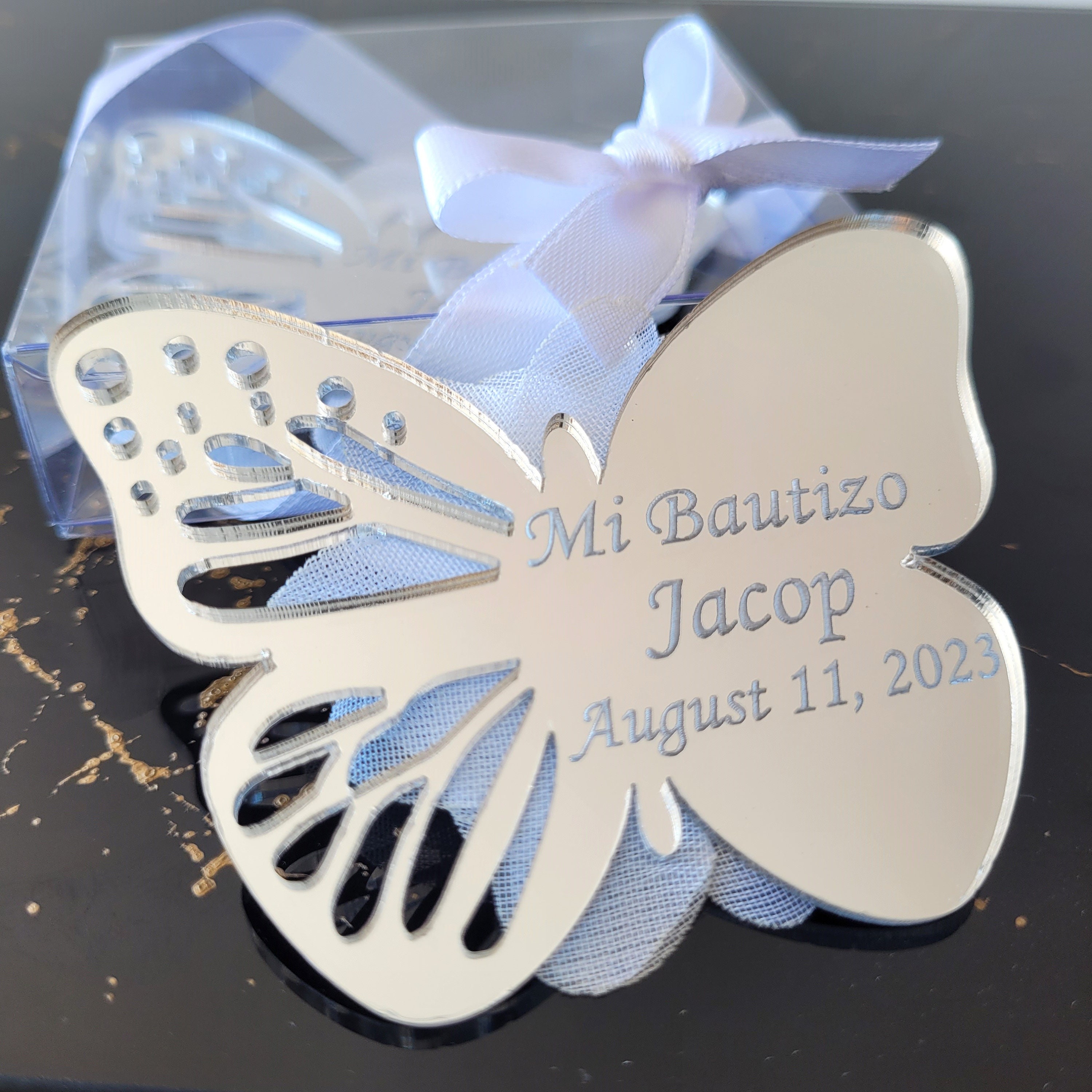 Custom Sweet 16 Birthday Favor, Acrylic Butterfly Magnet, Personalized ...