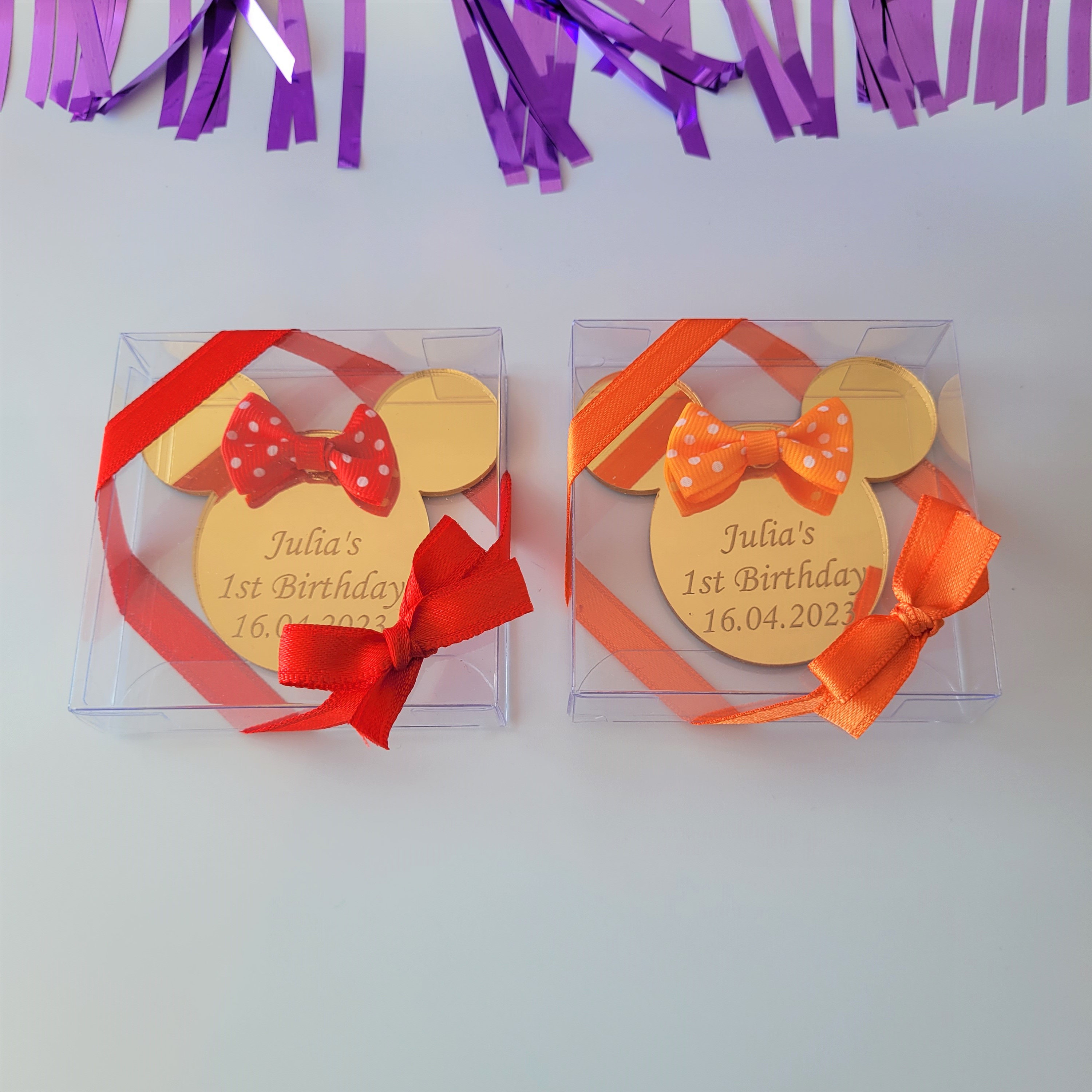 Minnie Mouse Ears Party Favors, Personalized Birthday Favors, Mickey