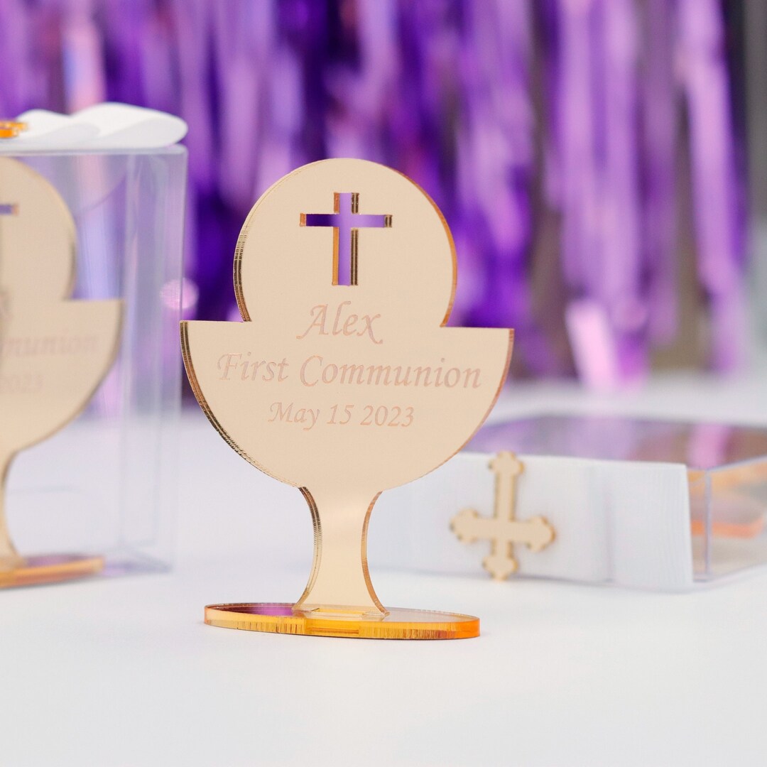 First Holy Communion Favors, Baptism Giveaway, Christening Gift Godson, Baptism Thank You Gift