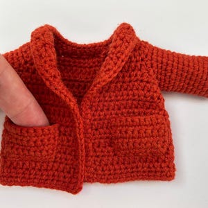 crochet doll cardigan pattern