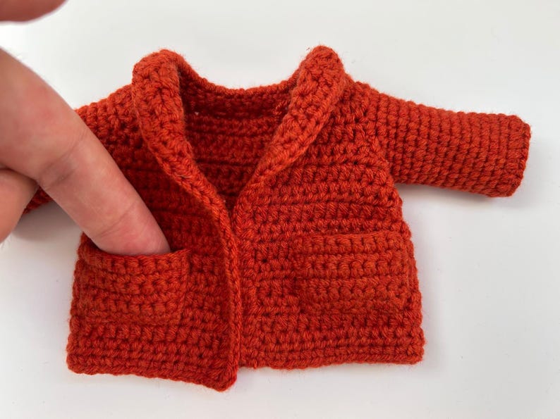 crochet doll cardigan pattern