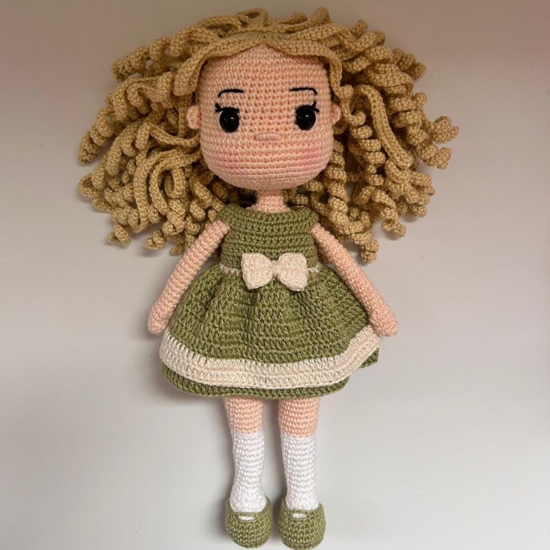 Crochet Doll Dress Pattern English, Spanish, French