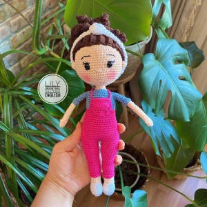 Crochet Doll Pattern: Beginner Friendly Amigurumi Lily Doll (PDF)