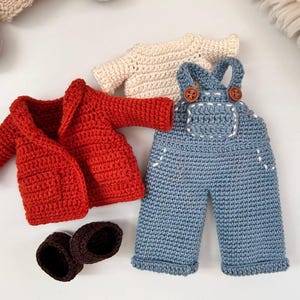 crochet doll overalls pattern