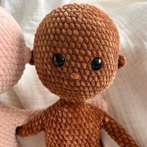 No Sew Crochet Doll Base Pattern – Amigurumi Raggy Doll 18 Inch with Chenille Yarn, Large Rag Doll Body (PDF Pattern English)