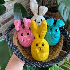 Easter Egg Bunny Crochet Pattern, Amigurumi Easter Bunny Egg Crochet Pattern Easy Tutorial, Easter Gifts to Crochet, Basket Spring Decor PDF