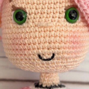 Crochet Girl Doll Pattern: Amigurumi Pink Hair Doll with Jacket and Pants (PDF Tutorial)