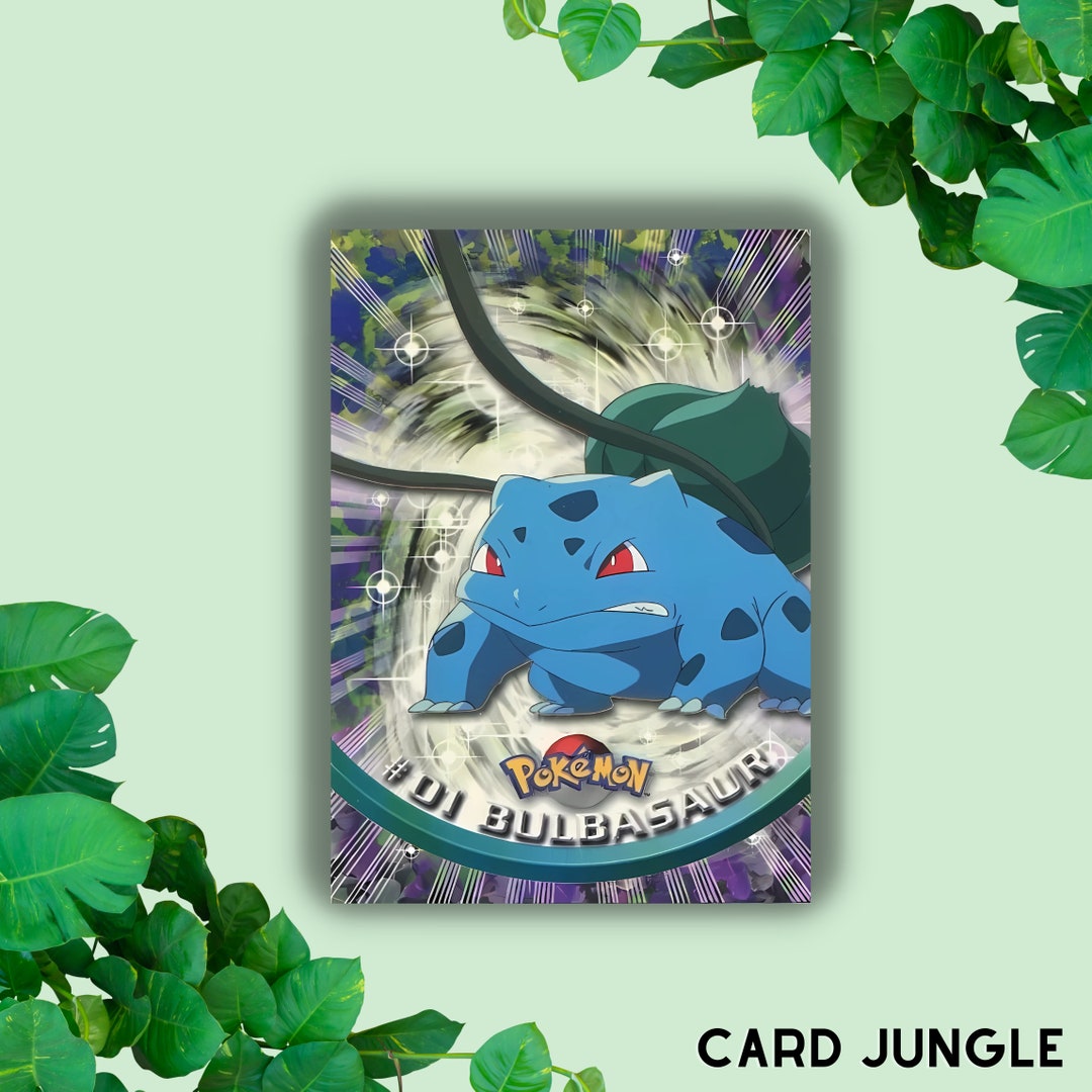 Pokemon Bulbasaur Topps Holographic English Custom Proxy Etsy