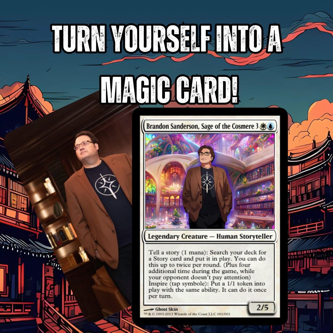 PERSONALIZED MAGIC Card turn Yourself Into a Card Custom Mtg Card