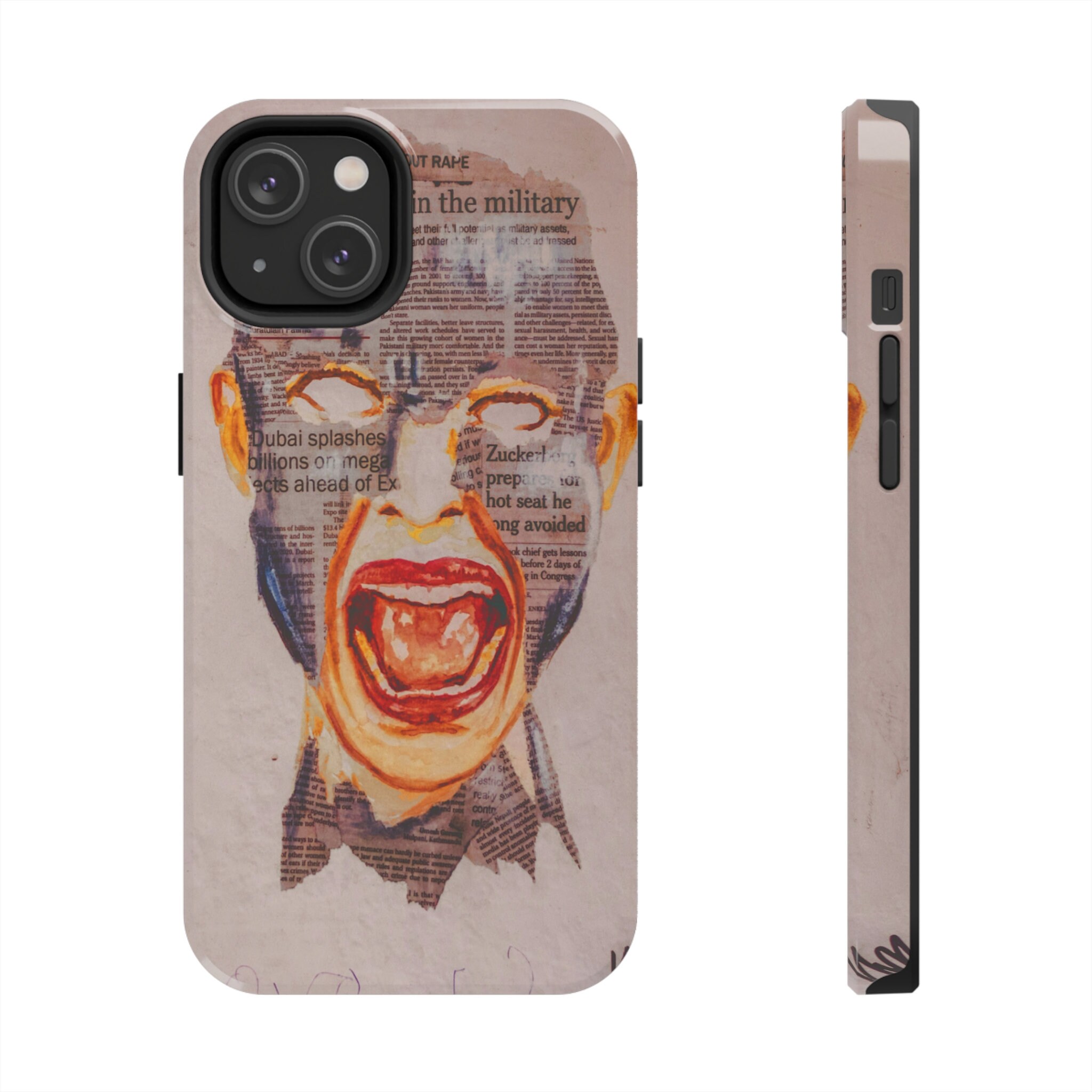 Artistic Collage Protective Cell Phone Cover, iPhone, Colorful, Gift, Vibrant Collage: Unique Cell Phone Case with Captivating Image Collage