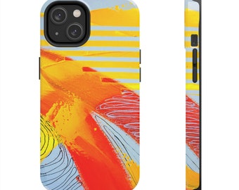 Artistic Collage Protective Cell Phone Cover, iPhone, Colorful, Gift, Vibrant Collage: Unique Cell Phone Case with Captivating Image Collage