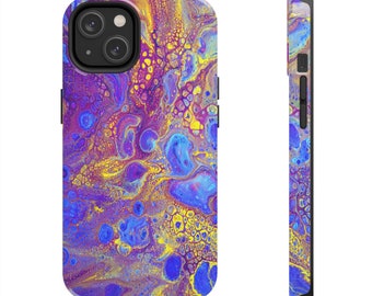 Funda protectora para teléfono celular con collage artístico, iPhone, colorido, regalo, collage vibrante: funda única para teléfono celular con collage de imágenes cautivadoras