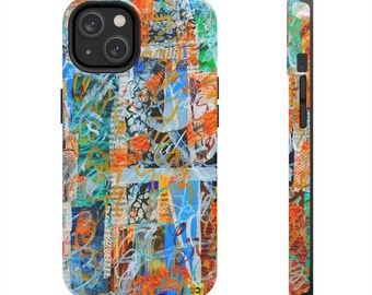 Artistic Collage Protective Cell Phone Cover, iPhone, Colorful, Gift, Vibrant Collage: Unique Cell Phone Case with Captivating Image Collage