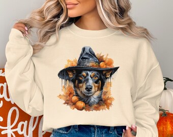 Australisk nötkreaturshund Halloween-tröja: Spöklik hundmamma-tröja