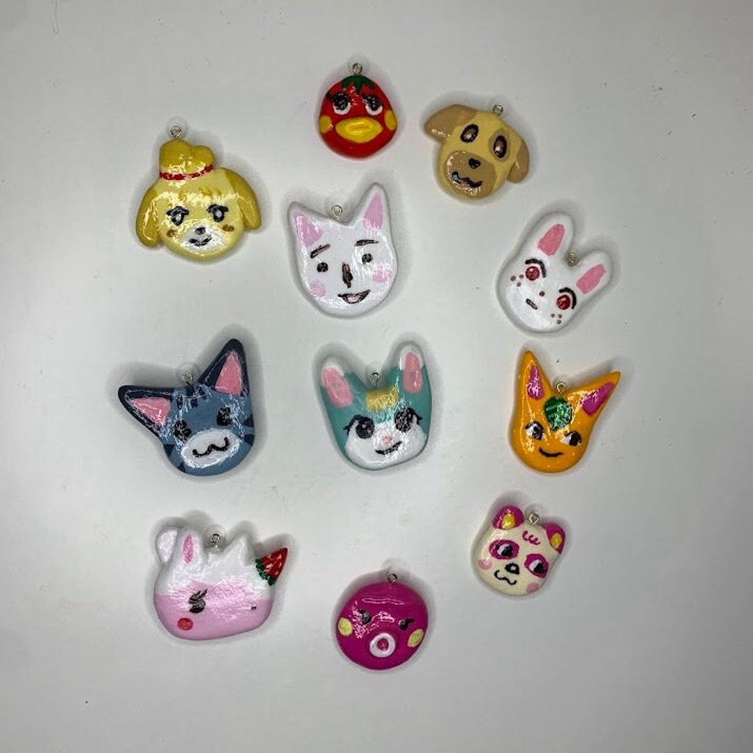 Handmade ACNH Villager Clay Animal Charms Etsy