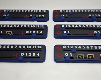 Star Wars Shatterpoint Life Trackers Set of 6 (Blue)