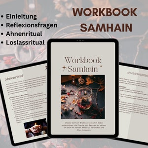 Samhain Workbook, Rituals for Samhain, Instructions, PDF File, Instant Download, 15 Pages