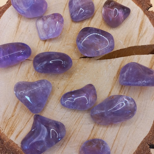 Amethyst A-Qualität Trommelsteine, Amethyst Handschmeichler, Amethyst Herkunft Bolivien