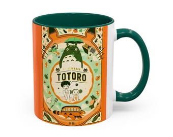 スタジオジブリにインスパイアされた「となりのトトロ」の陶器マグカップ