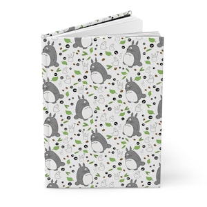 My neighbor Totoro hardcover Journal, Studio Ghibli Hayao Miyazaki inspired gift image 1