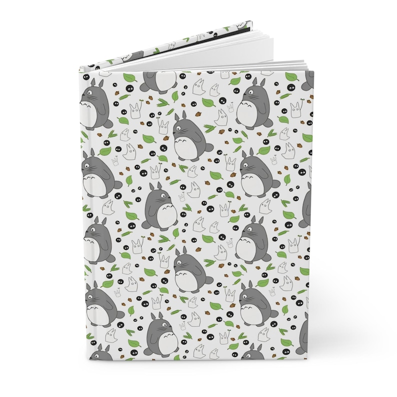 My neighbor Totoro hardcover Journal, Studio Ghibli Hayao Miyazaki inspired gift image 1