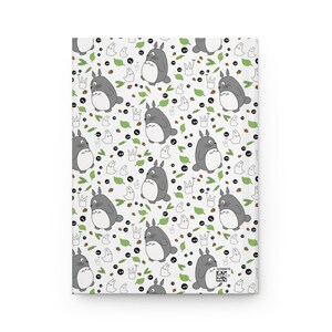 My neighbor Totoro hardcover Journal, Studio Ghibli Hayao Miyazaki inspired gift image 4