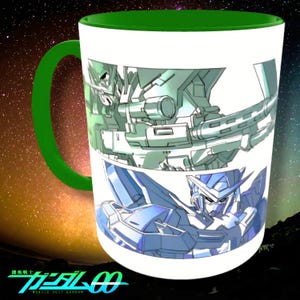 Gundam 00 Kaffeetasse – Exia Dynames Kyrios Virtue Fanliebling, ideal für Tee und Heißgetränke