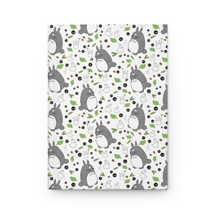 My neighbor Totoro hardcover Journal, Studio Ghibli Hayao Miyazaki inspired gift image 3