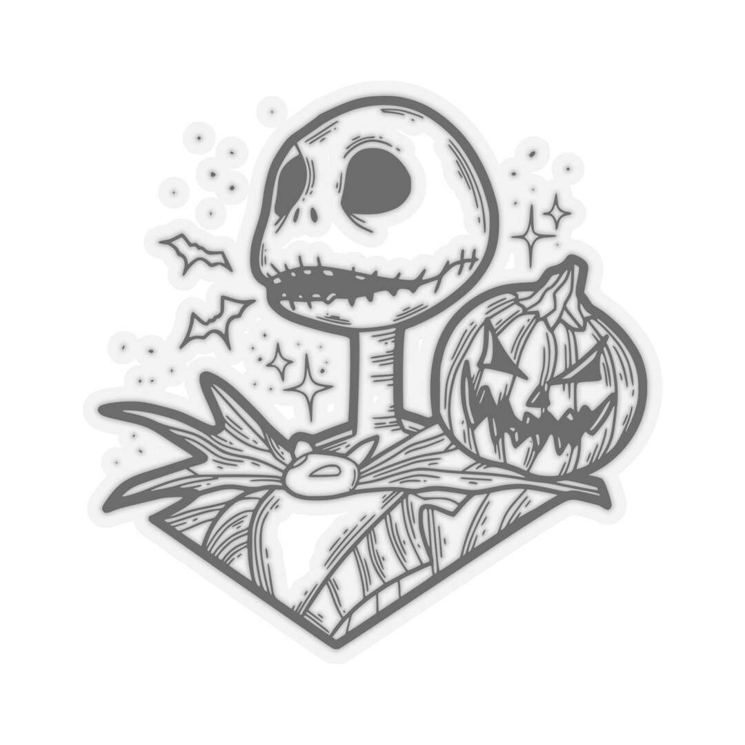 Night Before Christmas- Jack - Halloween Kiss-cut Sticker - Etsy