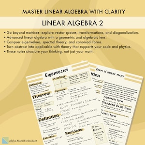 Study Guide For Linear Algebra