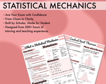 Studiehandledning för statistisk mekanik