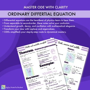Guida allo studio per equazioni differenziali ordinarie