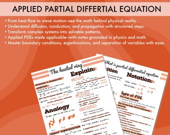 Studiehandledning för tillämpad partiell differentialekvation