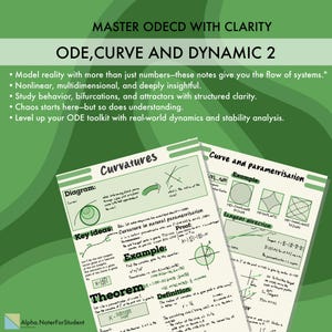 Guida allo studio per equazioni differenziali ordinarie, curve e dinamiche 2