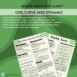 Guida allo studio per equazioni differenziali ordinarie, curve e dinamiche