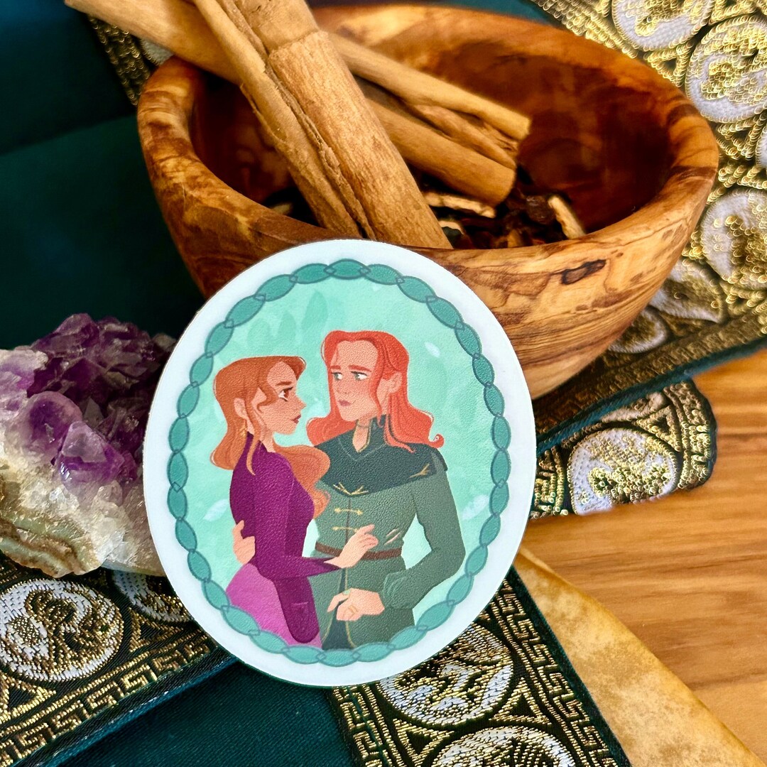 Loki and Sigyn Sticker: Norse Mythology, Trickster God, Goddess of