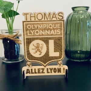 Frame van Lyon, gepersonaliseerd OL-sportwapen, origineel Olympique Lyonnais-cadeau afbeelding 1