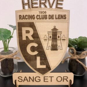 Lens frame personalized sports coat of arms RCL, Lens, Racing Club de Lens image 10