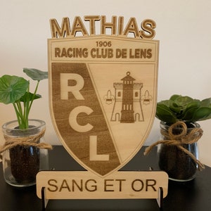 Lens frame personalized sports coat of arms RCL, Lens, Racing Club de Lens image 6