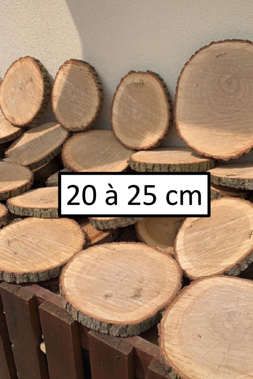 Rondin de bois Ø 30 cm - Hauteur 4 cm - qualité supérieure
