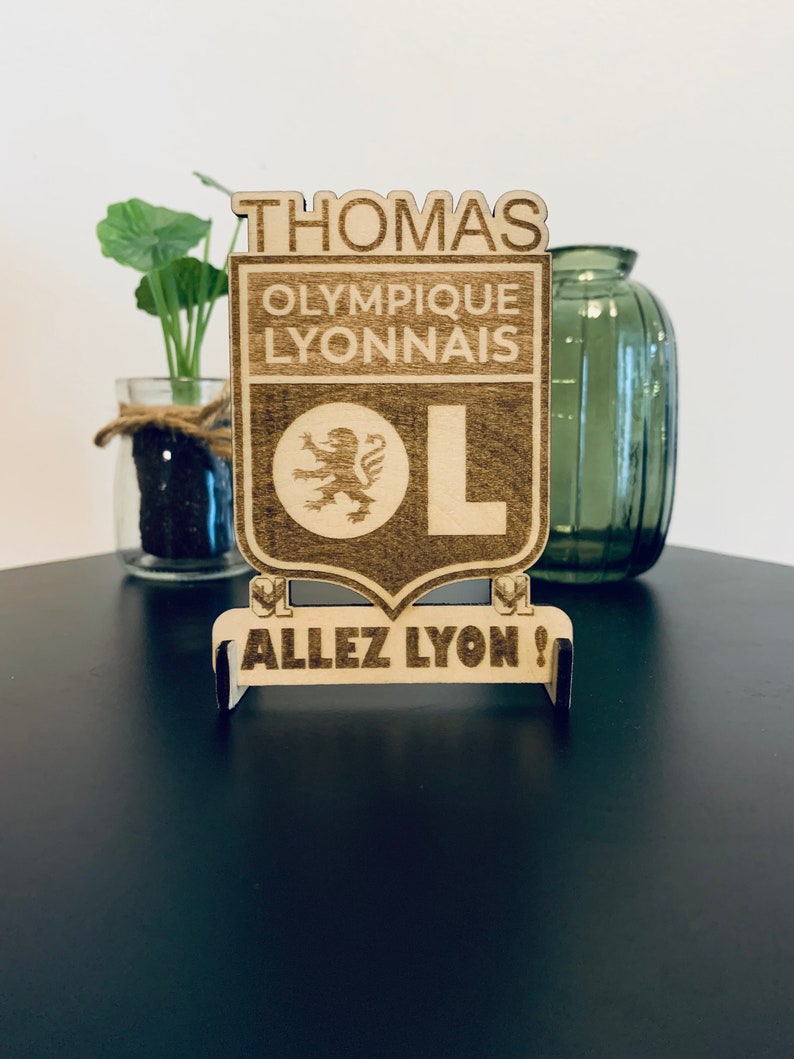 Frame van Lyon, gepersonaliseerd OL-sportwapen, origineel Olympique Lyonnais-cadeau afbeelding 2