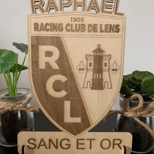 Lens frame personalized sports coat of arms RCL, Lens, Racing Club de Lens image 8