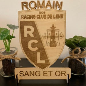 Lens frame personalized sports coat of arms RCL, Lens, Racing Club de Lens image 5