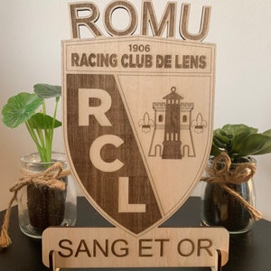 Lens frame personalized sports coat of arms RCL, Lens, Racing Club de Lens image 4