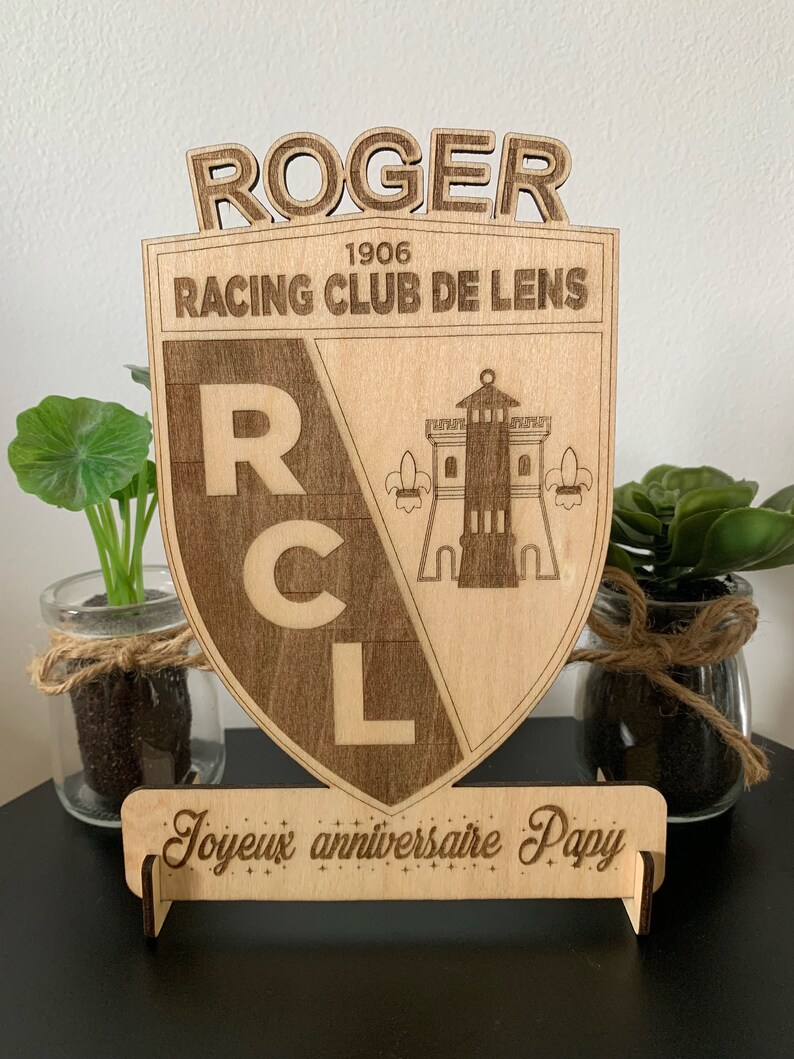 Lens frame personalized sports coat of arms RCL, Lens, Racing Club de Lens image 9